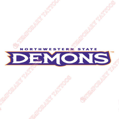 Northwestern State Demons Customize Temporary Tattoos Stickers NO.5696